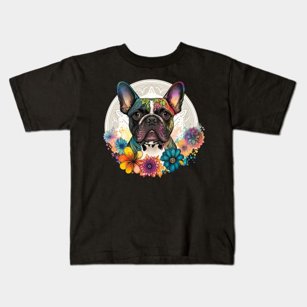 Proud To Be A Frenchie Lover Kids T-Shirt by KRMOSH